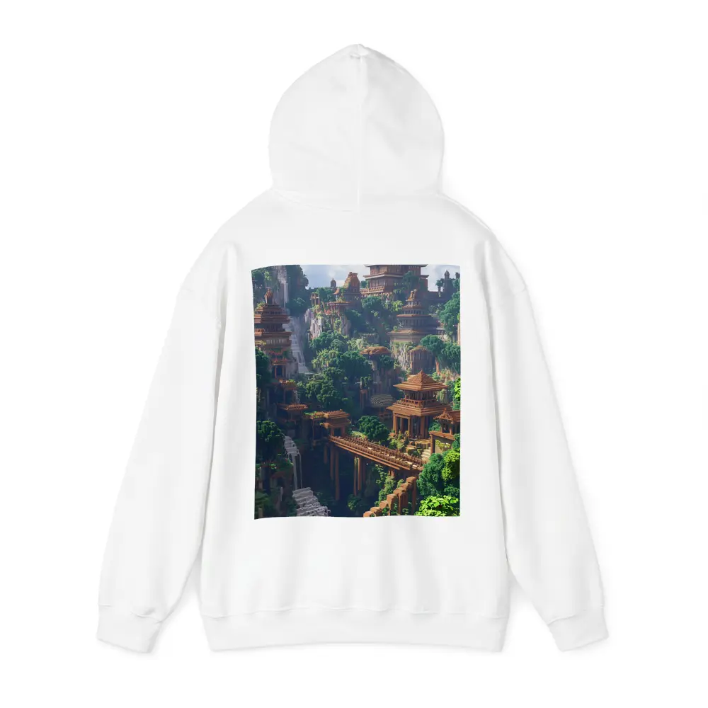 Minecraft Ancient Temple City Jungle Waterfall – Hoodies