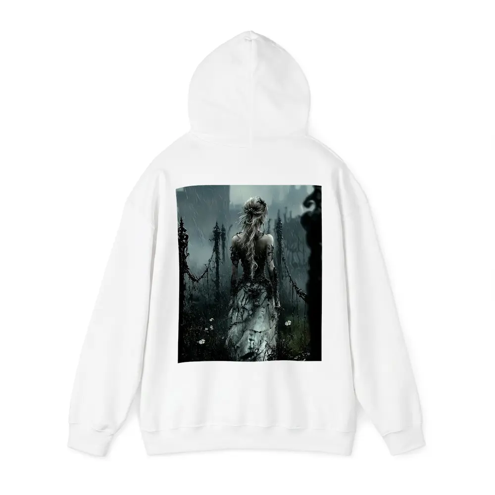 Gothic Woman Dark Rainy Castle Fantasy Art – Hoodies