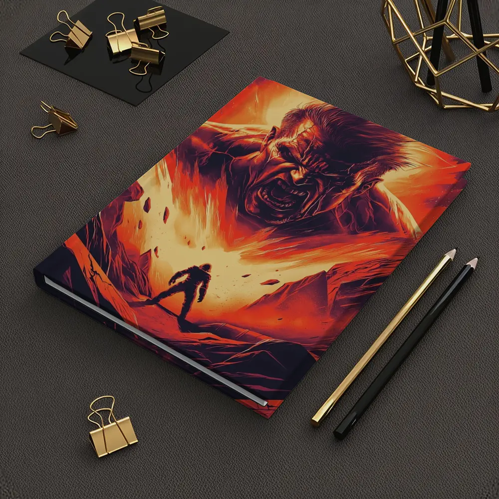 Raging Giant Looms Over Lone Hero – Notebooks
