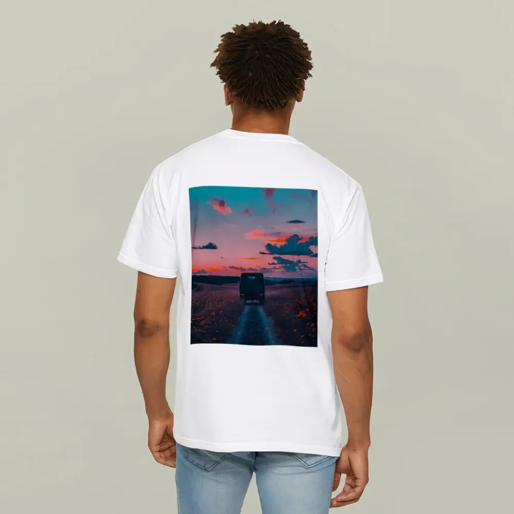 Mercedes G Wagen Sunset Country Road – T-Shirts