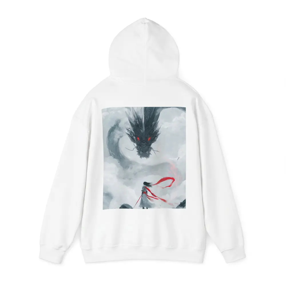 Dark Dragon Red Eyes Warrior Cloud Art – Hoodies