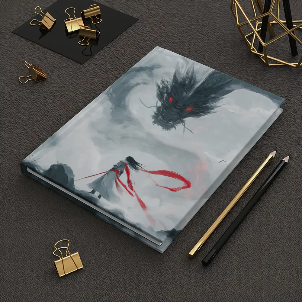 Dark Dragon Red Eyes Warrior Cloud Art – Notebooks