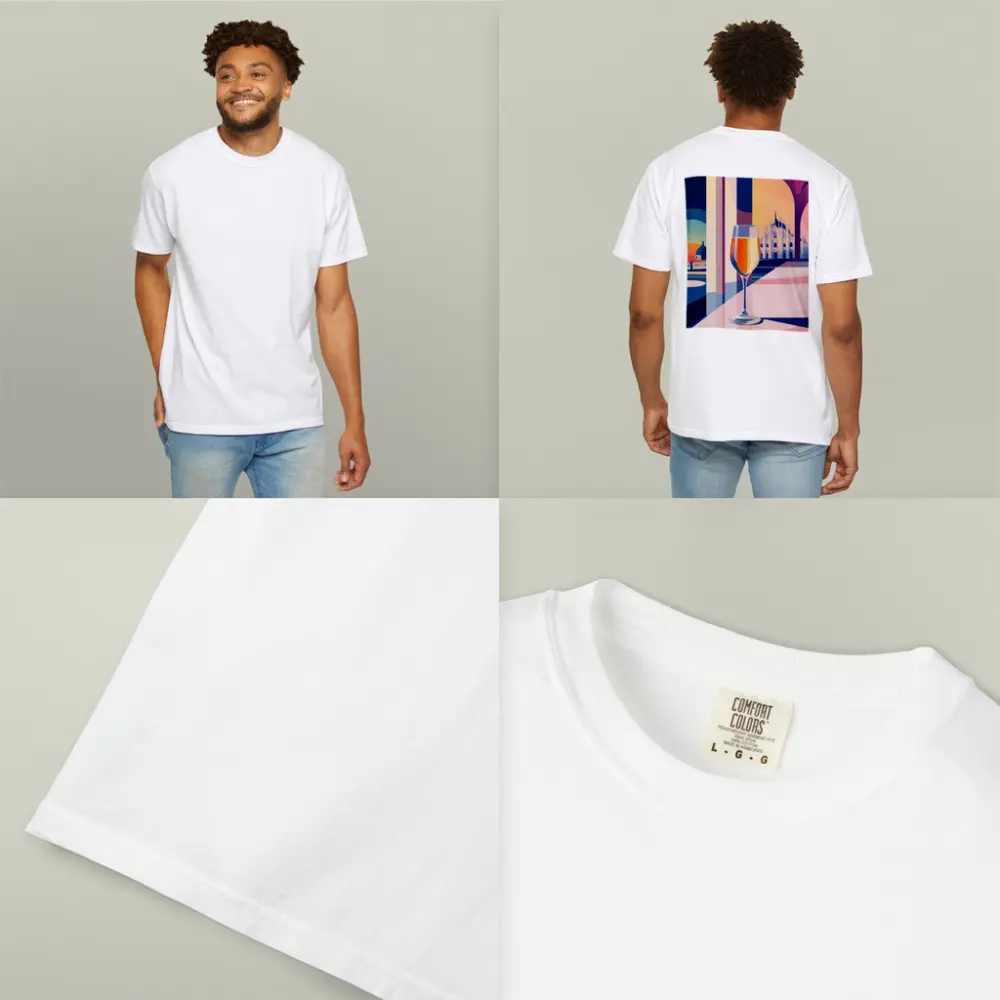 Aperol Spritz Glass Milan Duomo Illustration – T-Shirts