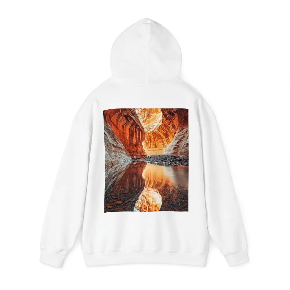 Slot Canyon Red Rock Water Reflection – Hoodies