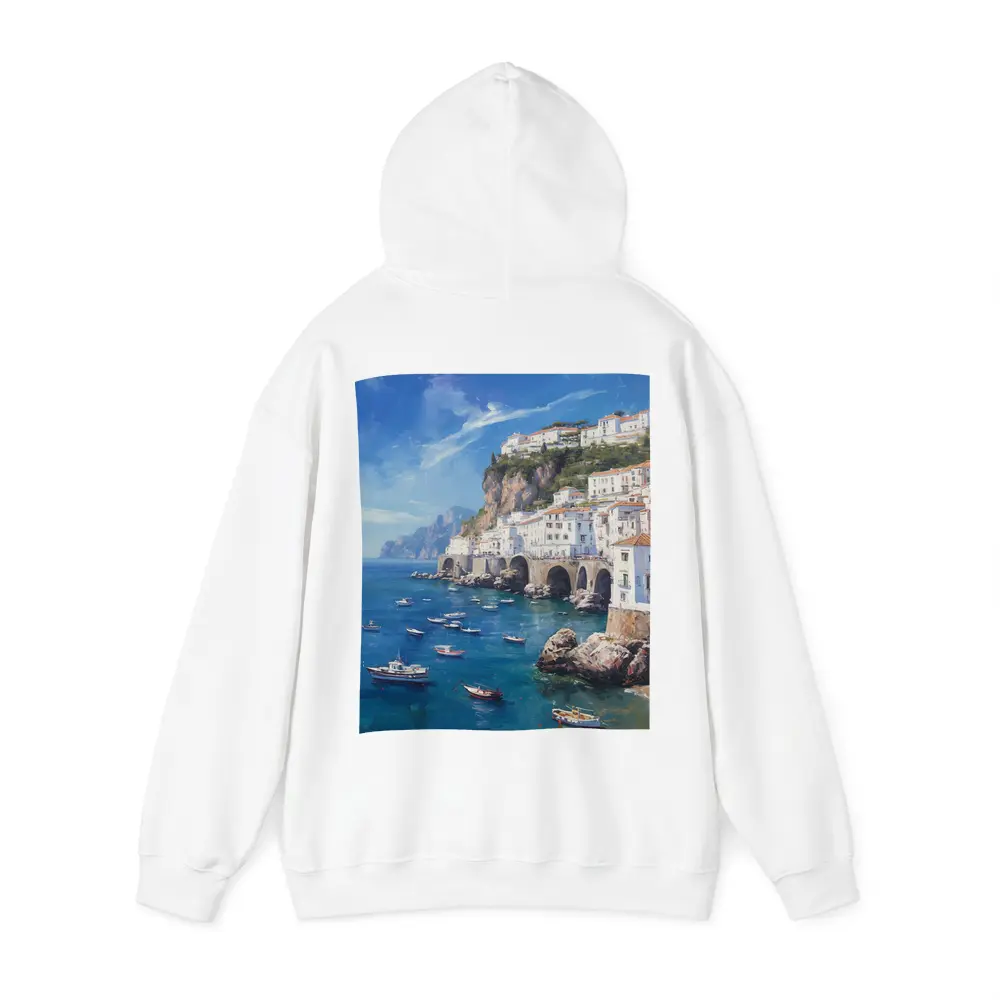Amalfi Coast Italy Oil Painting Seascape – Hoodies