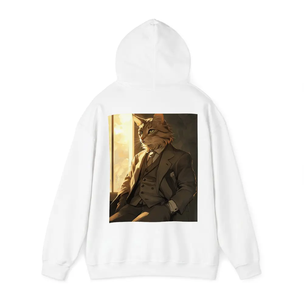 Dapper Orange Cat Suit Anime Art – Hoodies