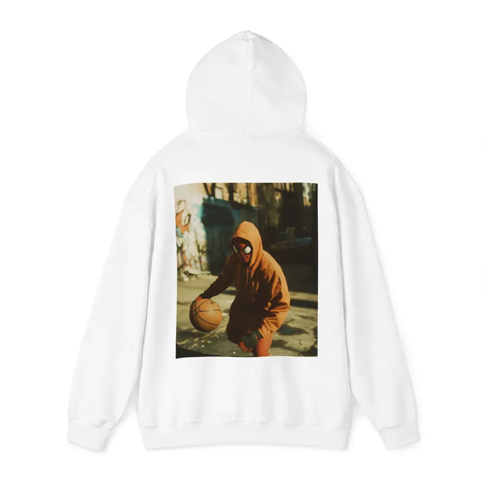 Spider-Man Dribbling Basketball On Urban Street – Hoodies