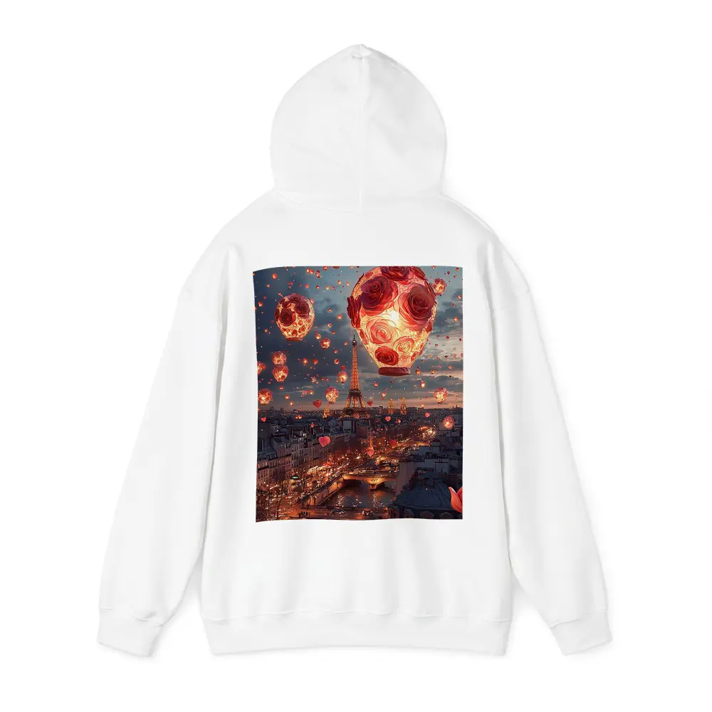 Eiffel Tower Paris Rose Hot Air Balloons – Hoodies