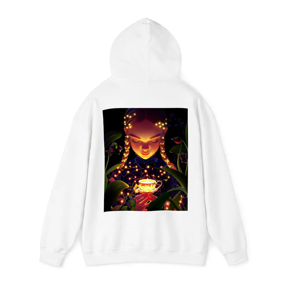 Girl With Glowing Tea Cup Dark Fantasy – Hoodies
