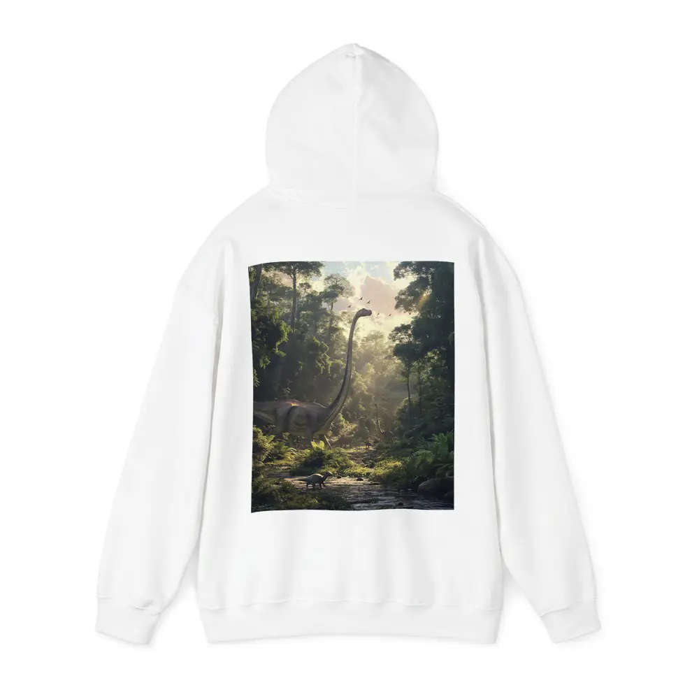 Brachiosaurus Dinosaur Walking Through Ancient Forest – Hoodies