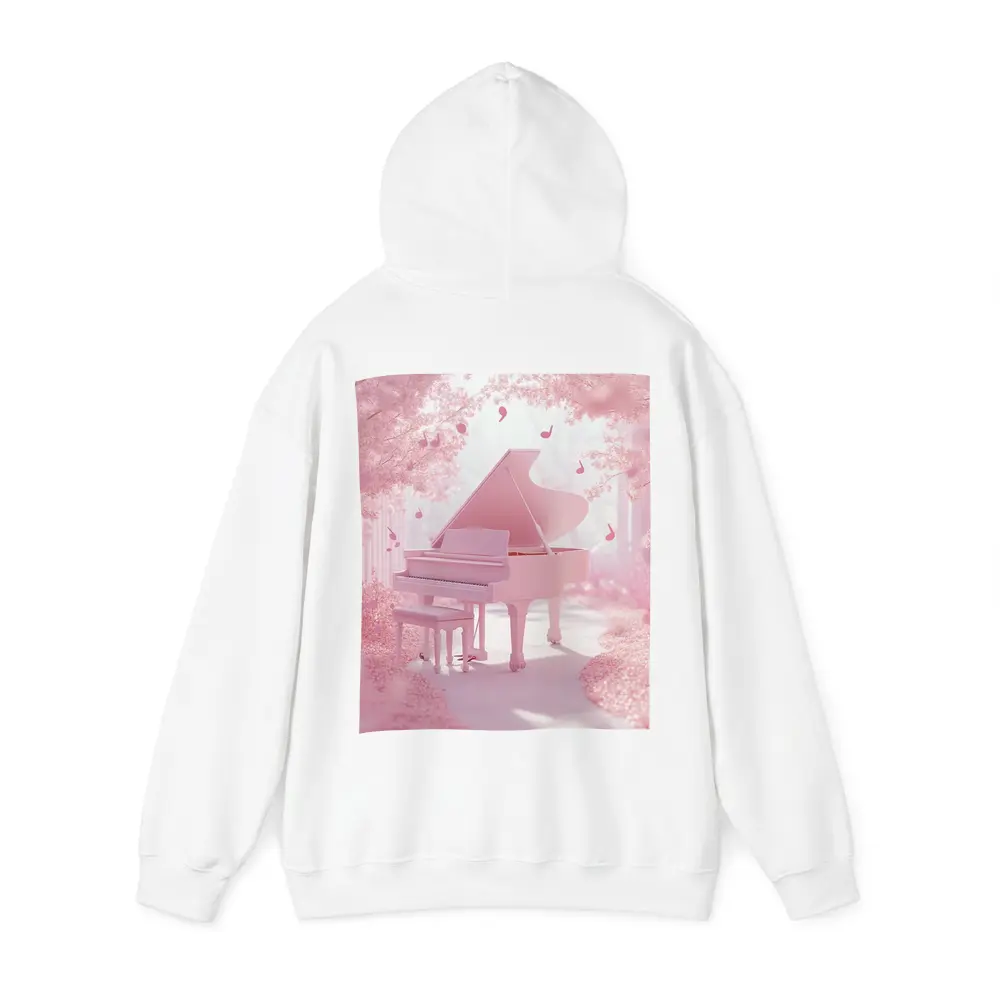 Pink Grand Piano Cherry Blossom Fantasy – Hoodies