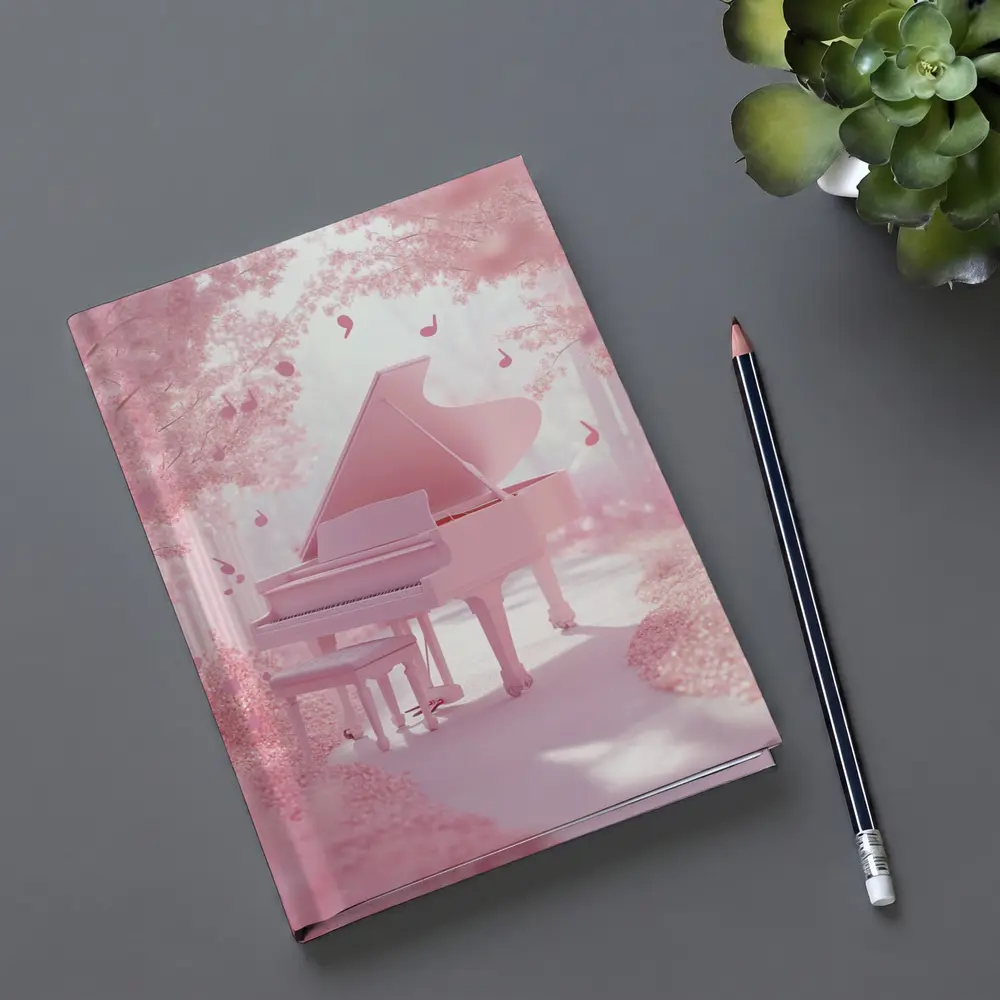 Pink Grand Piano Cherry Blossom Fantasy – Notebooks