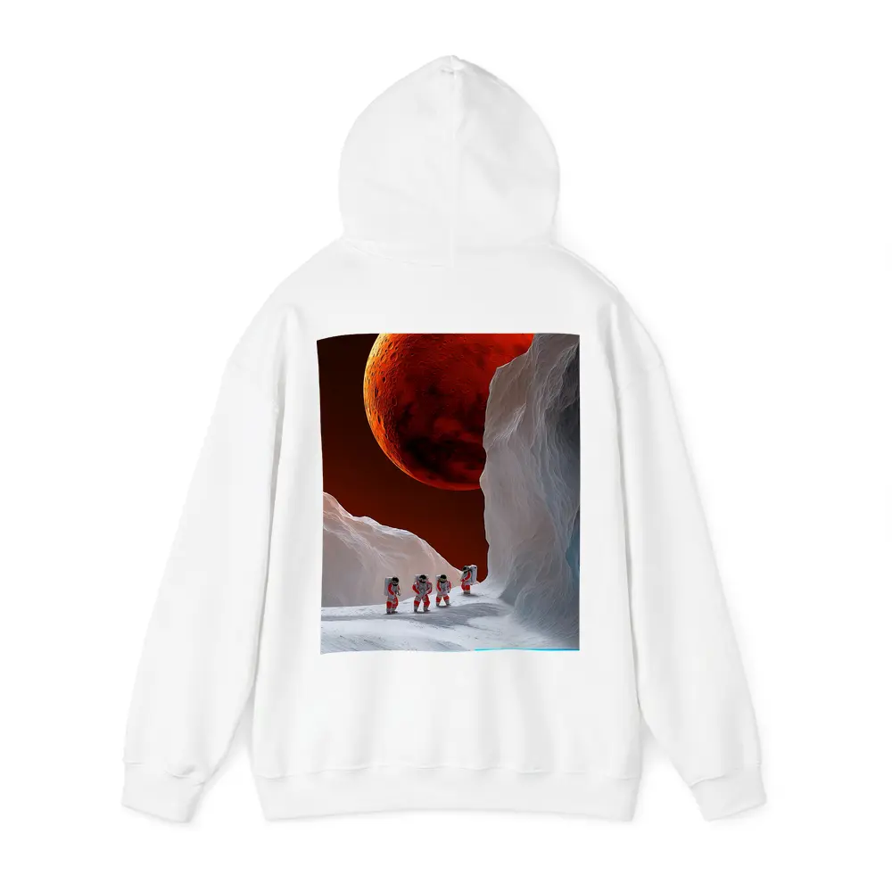 Astronauts Walking On Alien Ice Planet – Hoodies