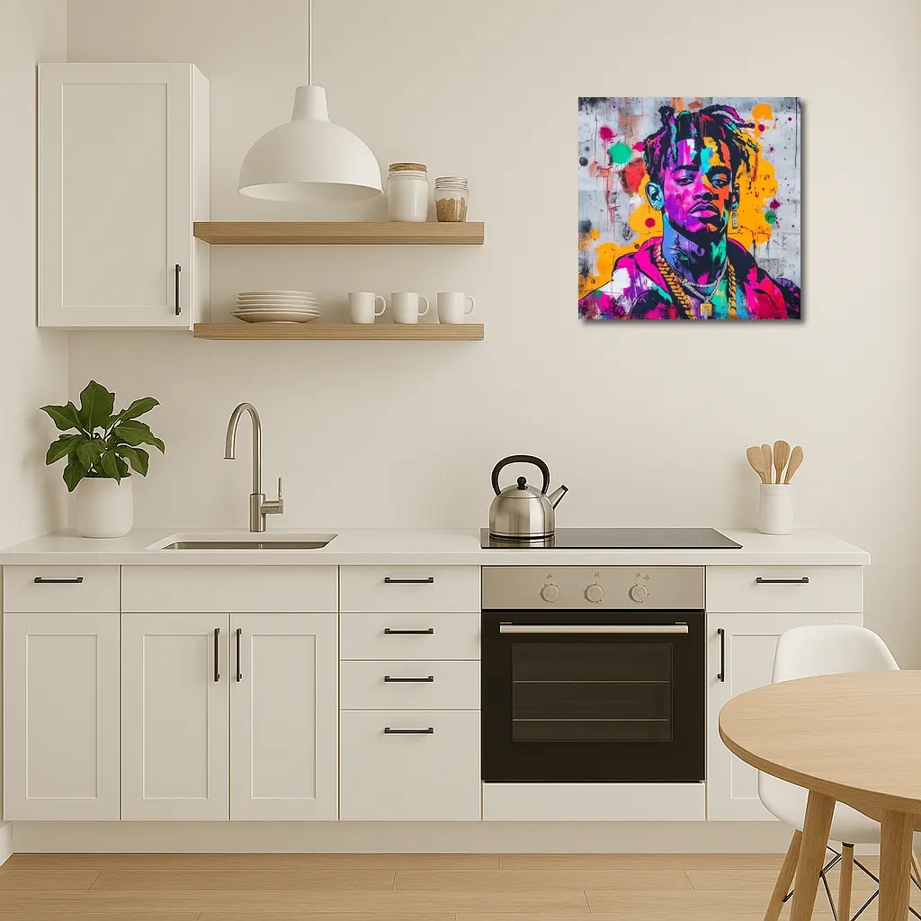 Colorful Hip Hop Portrait Graffiti Wall Art – Wall Art
