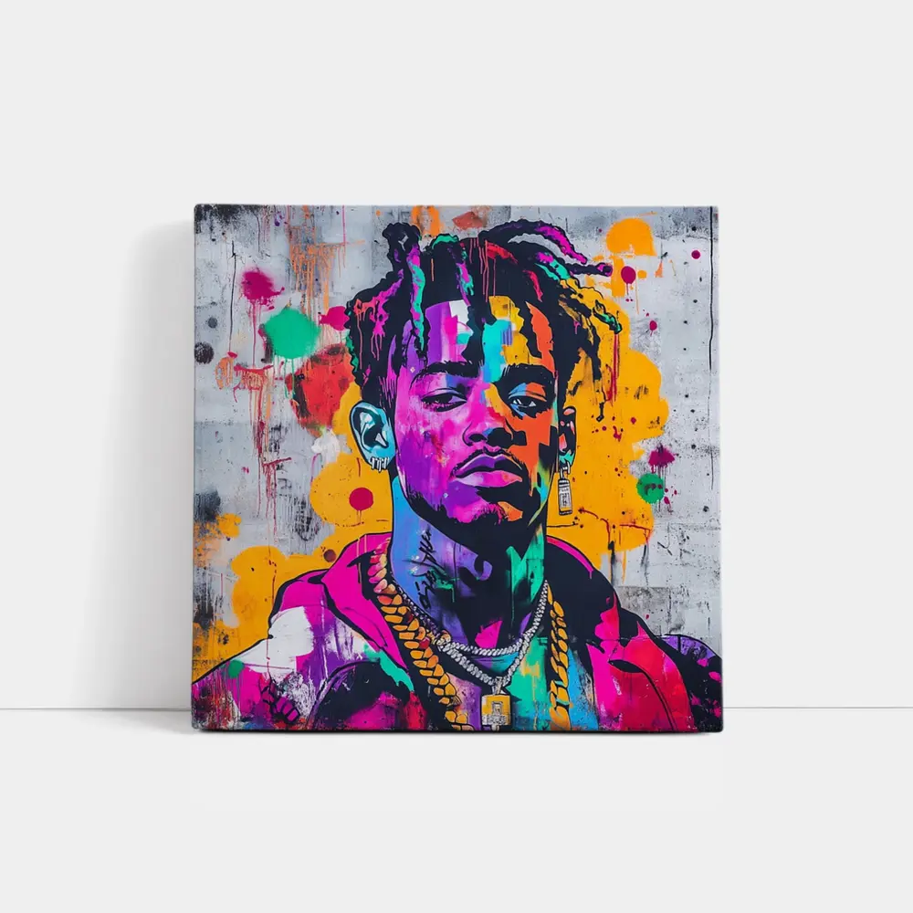 Colorful Hip Hop Portrait Graffiti Wall Art – Wall Art