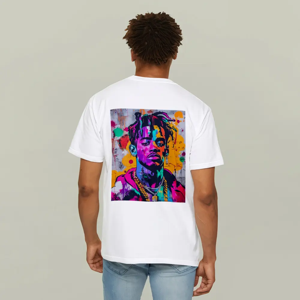 Colorful Hip Hop Portrait Graffiti Wall Art – T-Shirts