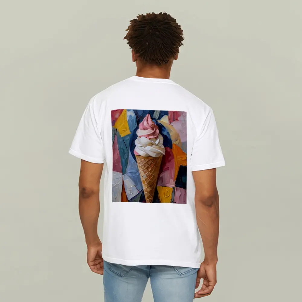 Soft Serve Ice Cream Cone Oil Painting – T-Shirts