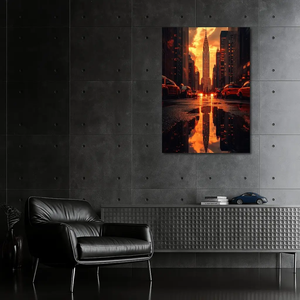 Chrysler Building New York Sunset Reflection – Wall Art