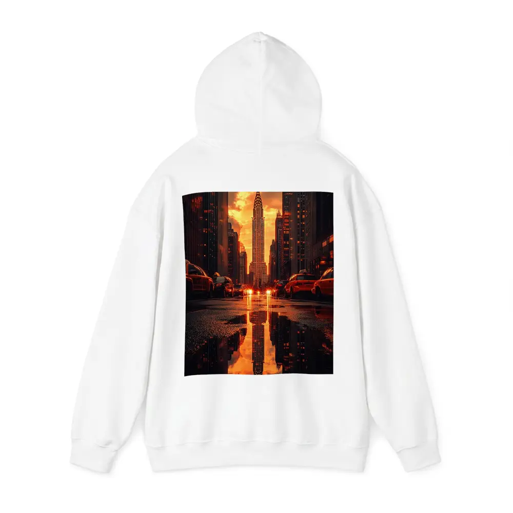 Chrysler Building New York Sunset Reflection – Hoodies