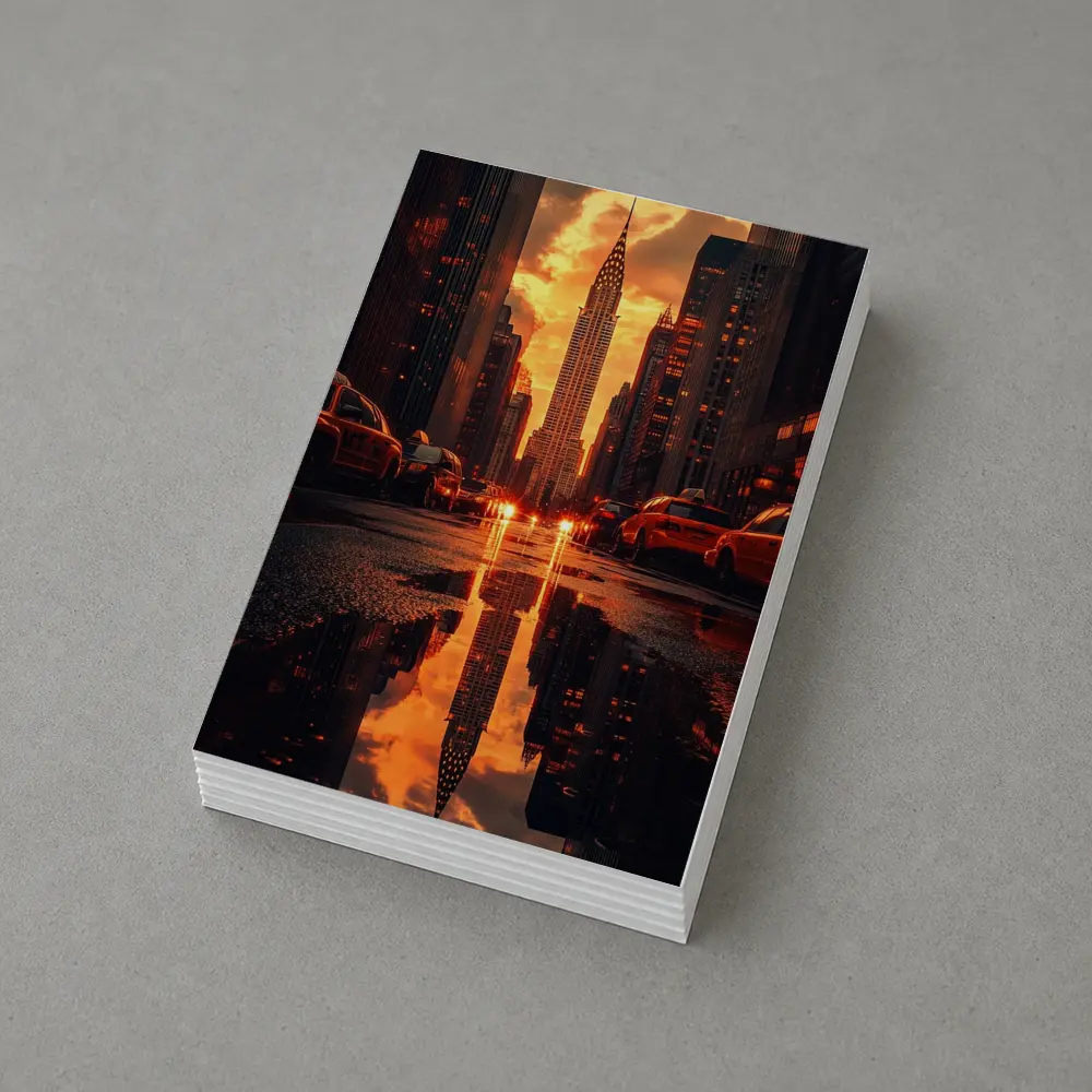 Chrysler Building New York Sunset Reflection – Postcards