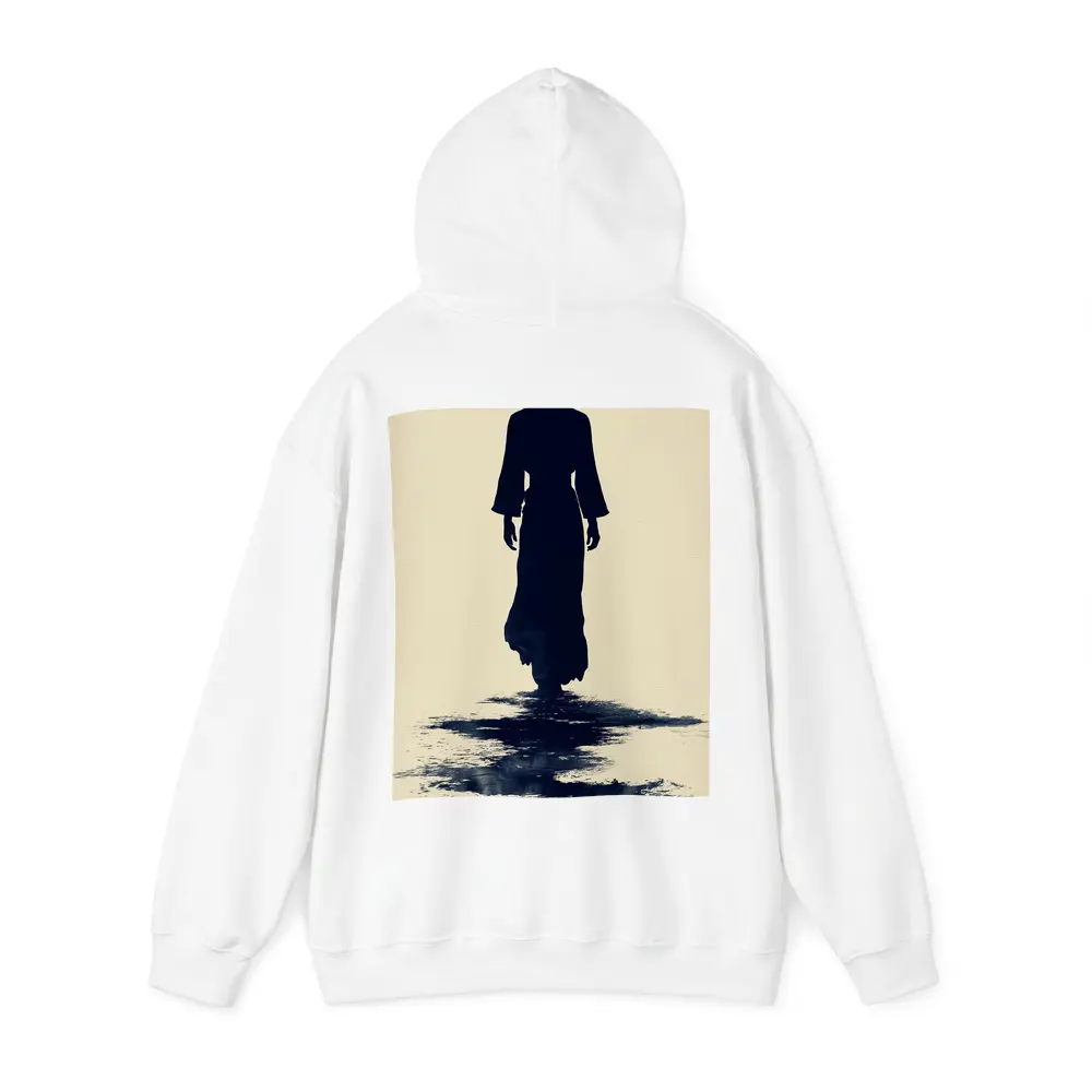 Silhouette Woman Walking Ink Wash Art – Hoodies