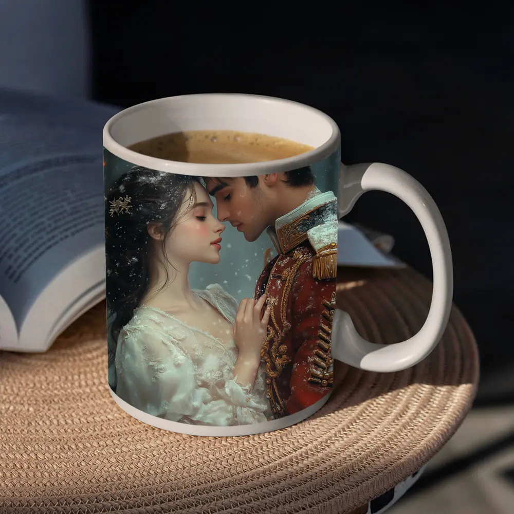 Romantic Couple Snow Winter Fantasy Art – Mugs