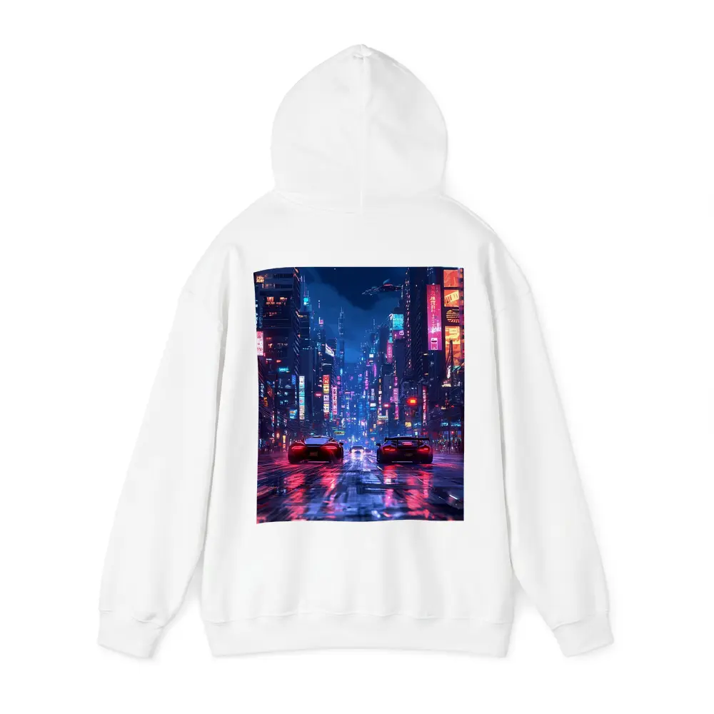 Supercars Racing Neon Cyberpunk City Night – Hoodies