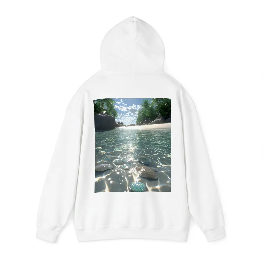 Tropical Beach Clear Water Shells Sunshine – Hoodies