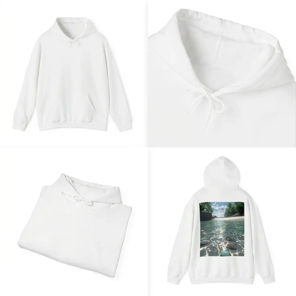 Tropical Beach Clear Water Shells Sunshine – Hoodies