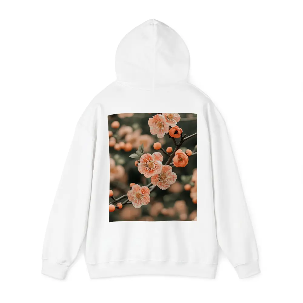 Peach Cherry Blossoms Branch Soft Bokeh – Hoodies