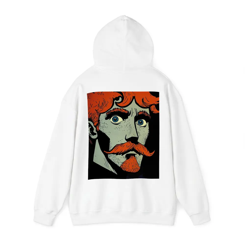 Red Haired Man Comic Art Dark Background – Hoodies