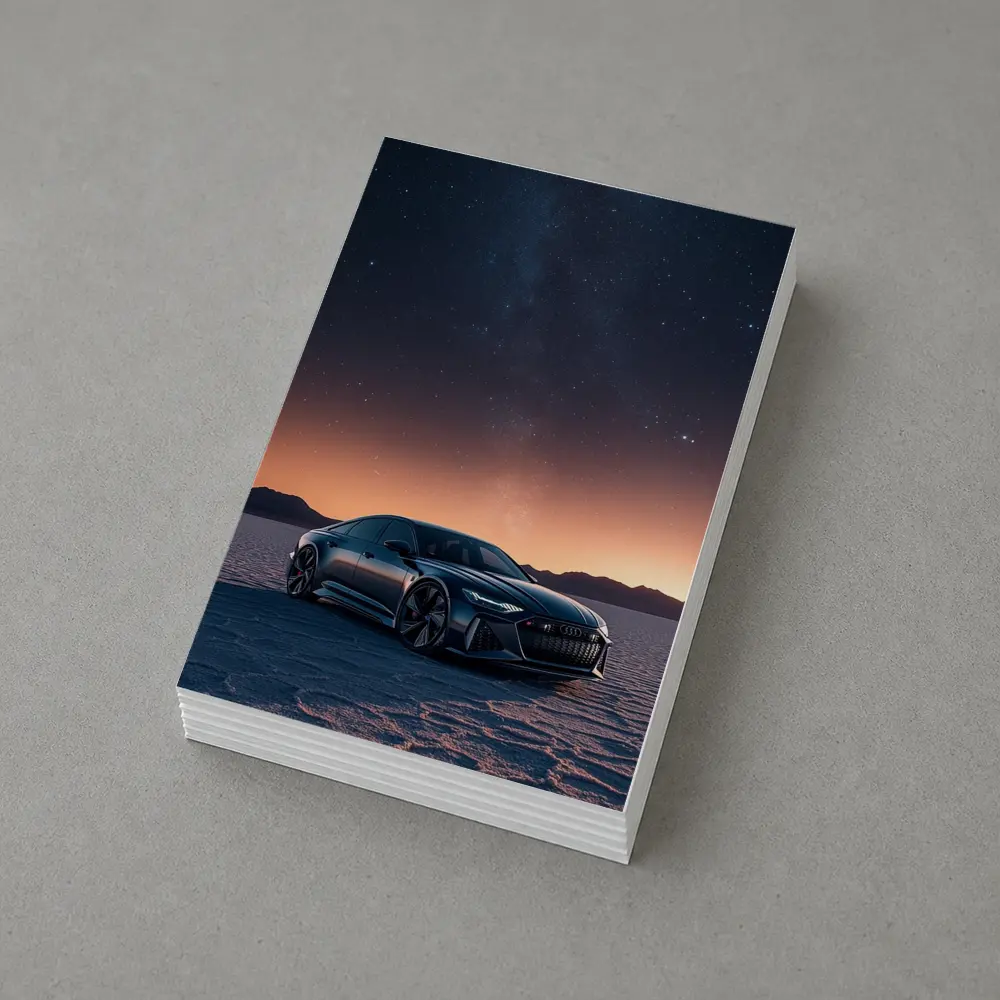 Audi RS7 Under Starry Night Sky – Postcards