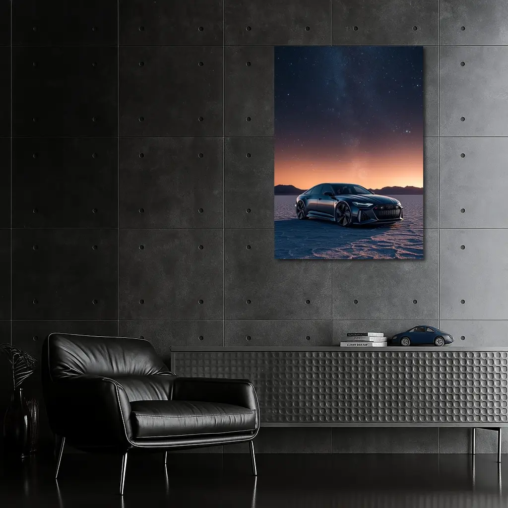 Audi RS7 Under Starry Night Sky – Wall Art