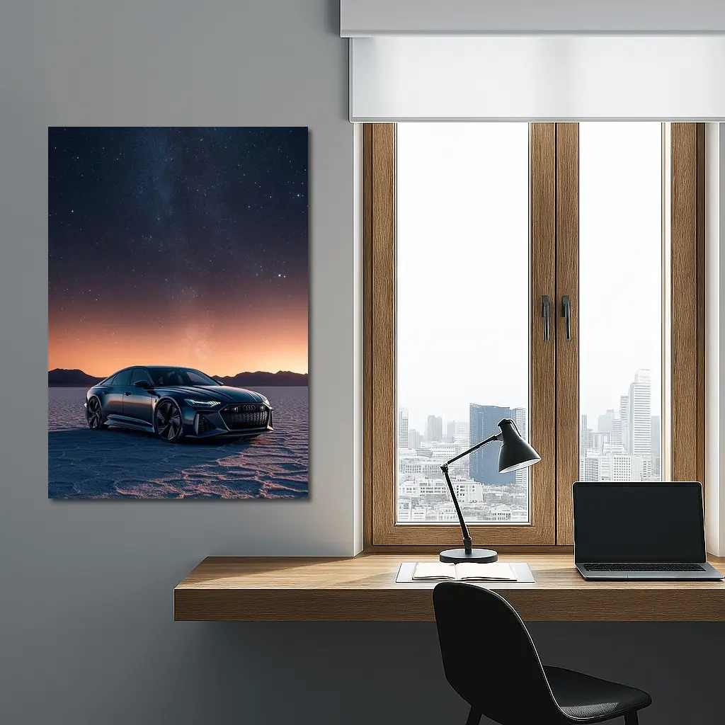 Audi RS7 Under Starry Night Sky – Wall Art