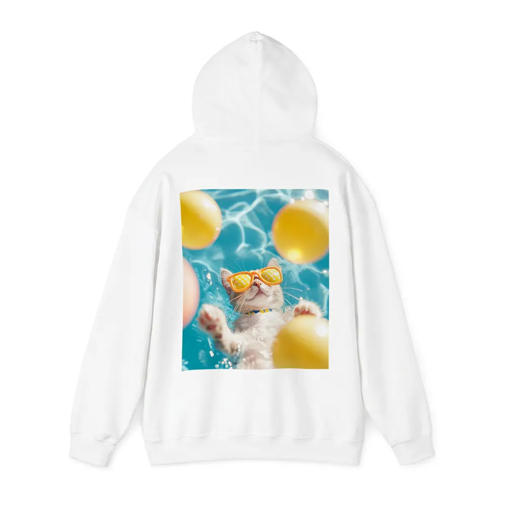 Cool Cat Sunglasses Swimming Pool Summer – Hoodies
