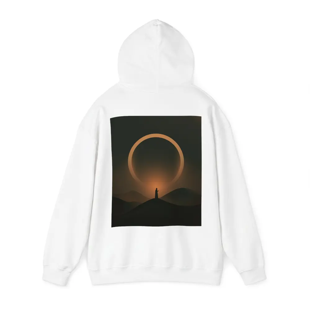 Lone Figure Desert Eclipse Glowing Ring – Hoodies
