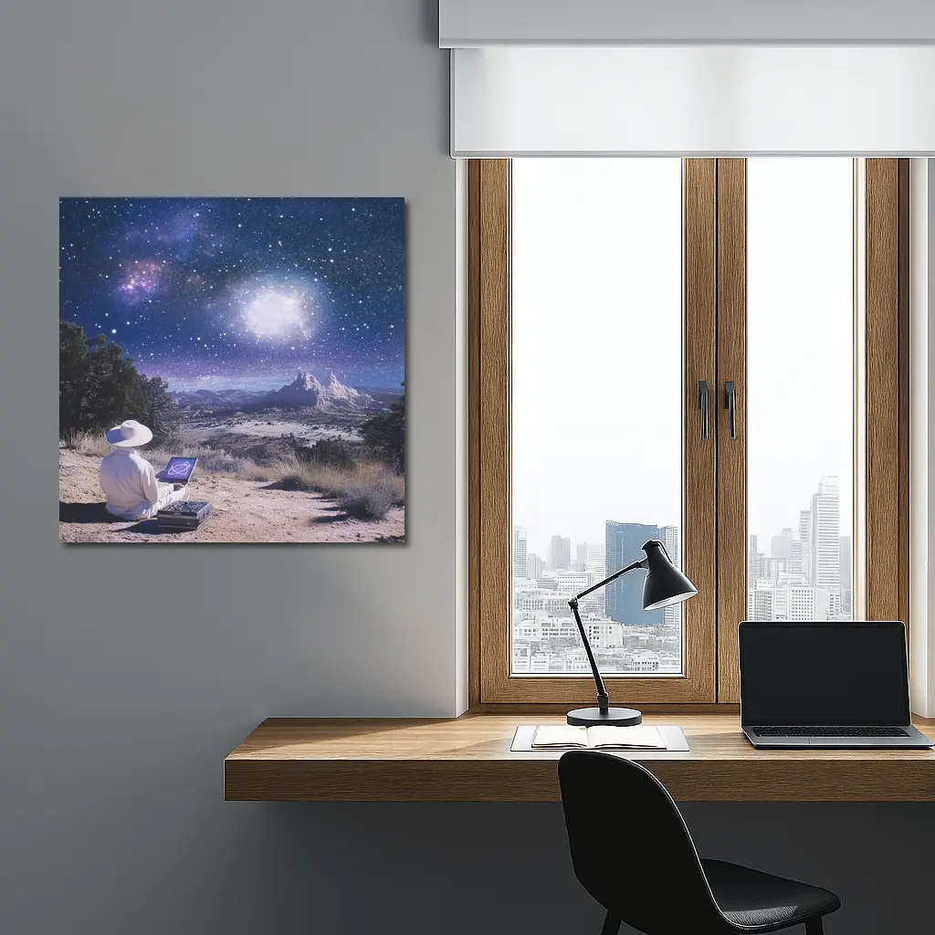Desert Stargazer Milky Way Night Sky Art – Wall Art
