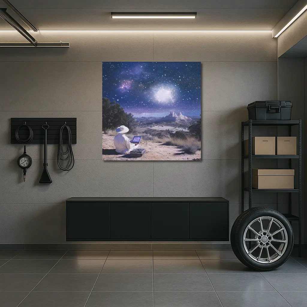 Desert Stargazer Milky Way Night Sky Art – Wall Art