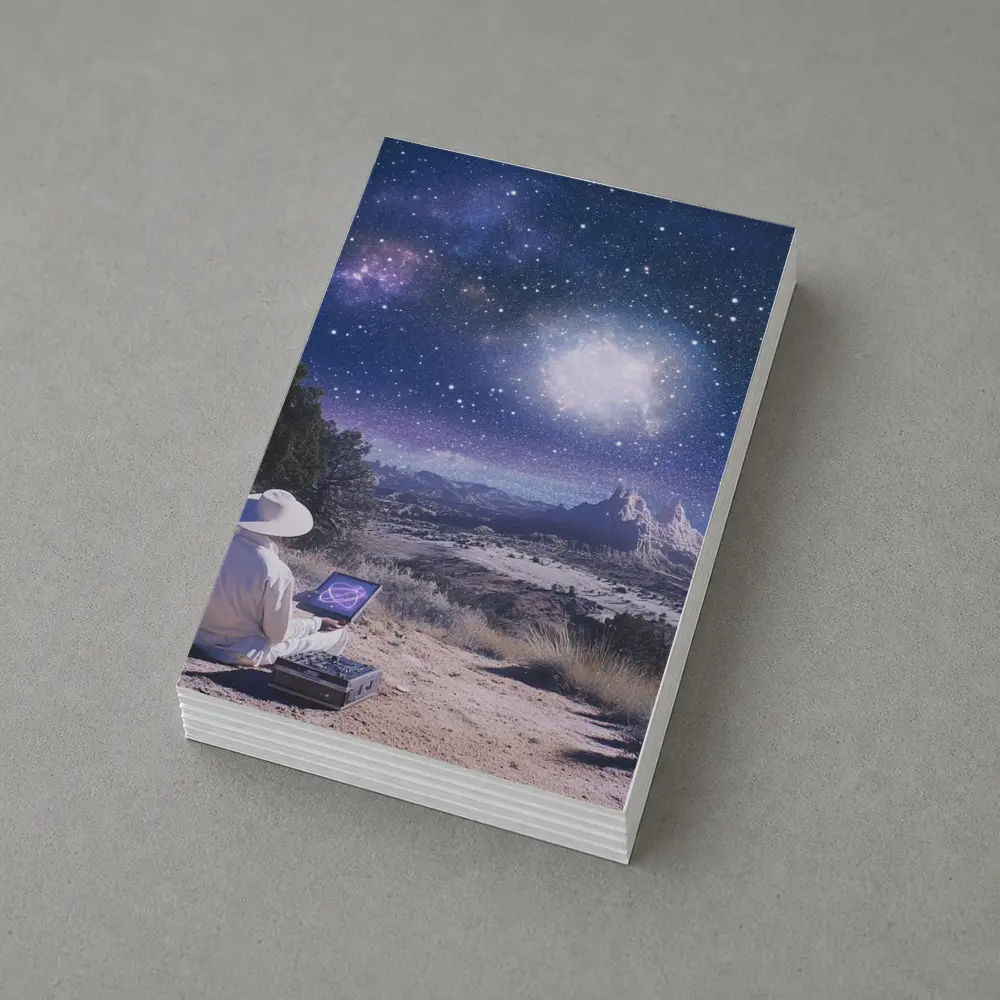 Desert Stargazer Milky Way Night Sky Art – Postcards