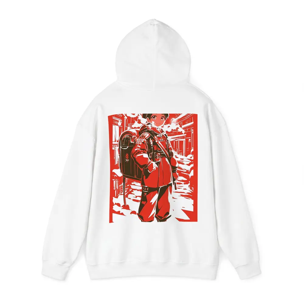 Anime Manga Girl Postal Worker Red City – Hoodies