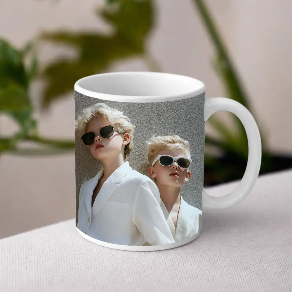 Two Blonde Kids White Blazers Sunglasses – Mugs