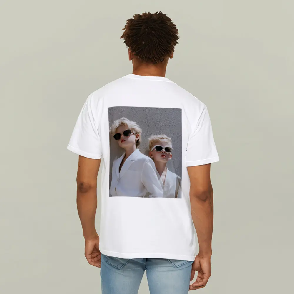 Two Blonde Kids White Blazers Sunglasses – T-Shirts