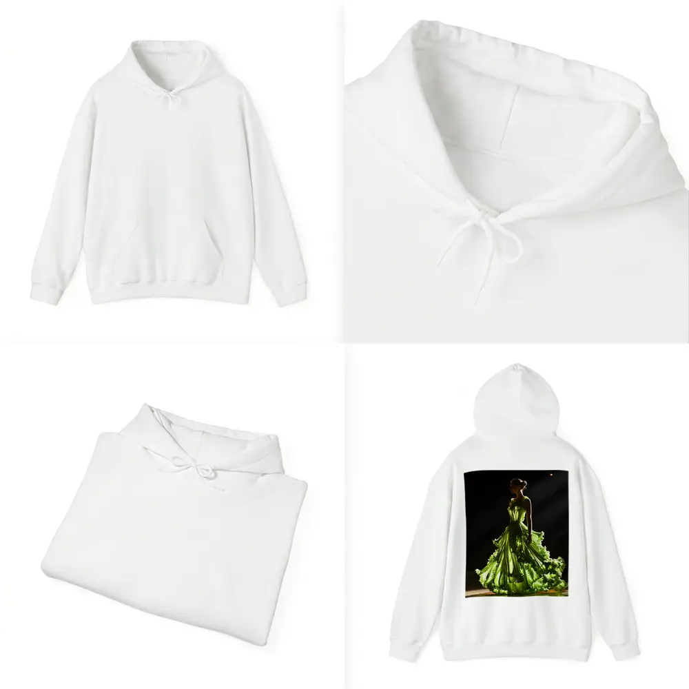 Woman Green Lettuce Gown Dark Stage – Hoodies