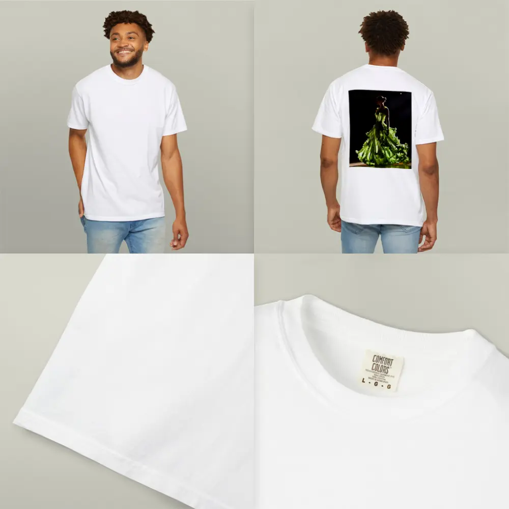 Woman Green Lettuce Gown Dark Stage – T-Shirts