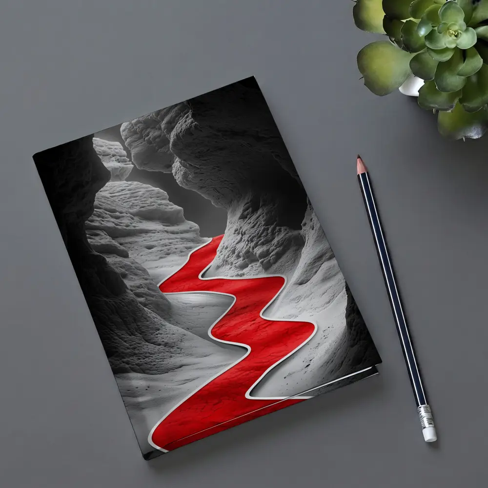 Red Winding Path Through Gray Canyon – Notebooks