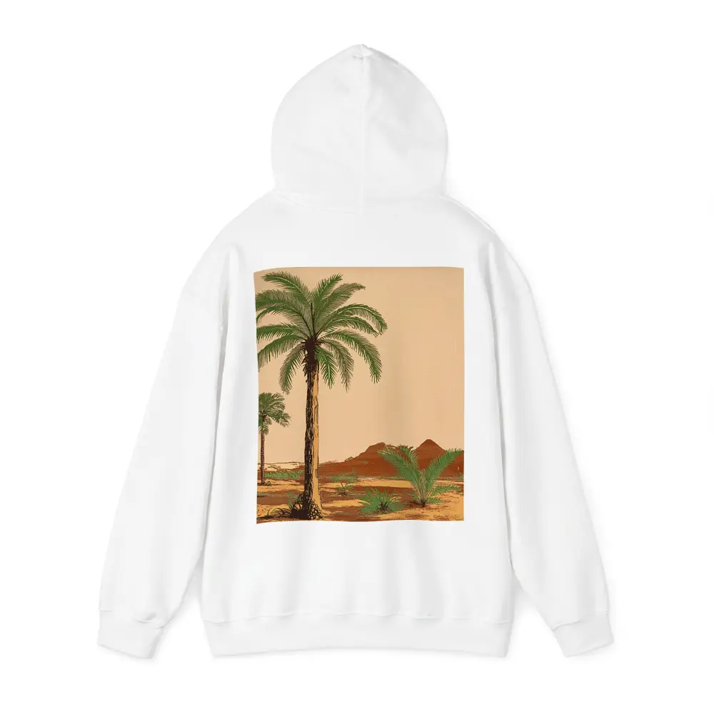 Desert Palm Trees Vintage Botanical Illustration – Hoodies