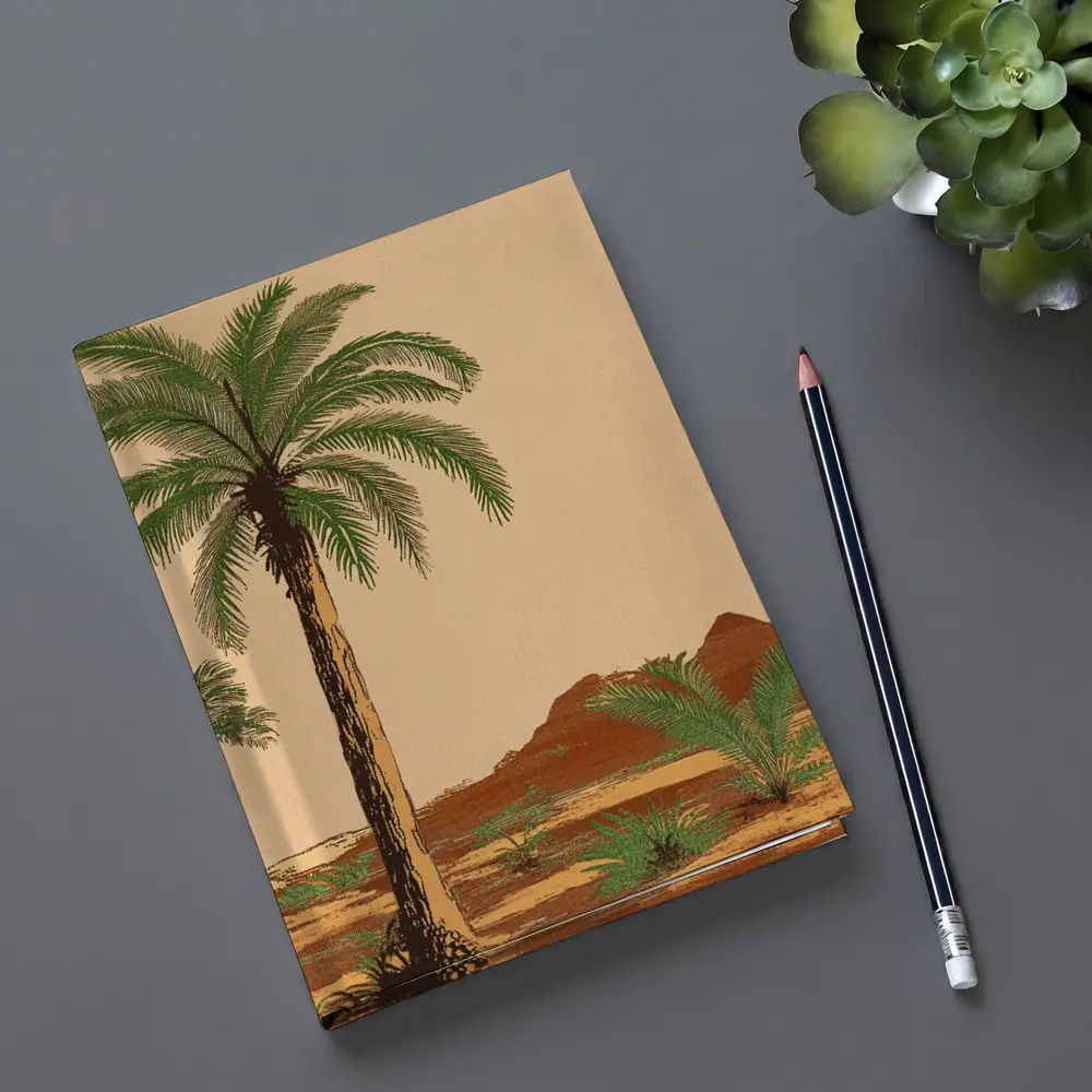 Desert Palm Trees Vintage Botanical Illustration – Notebooks
