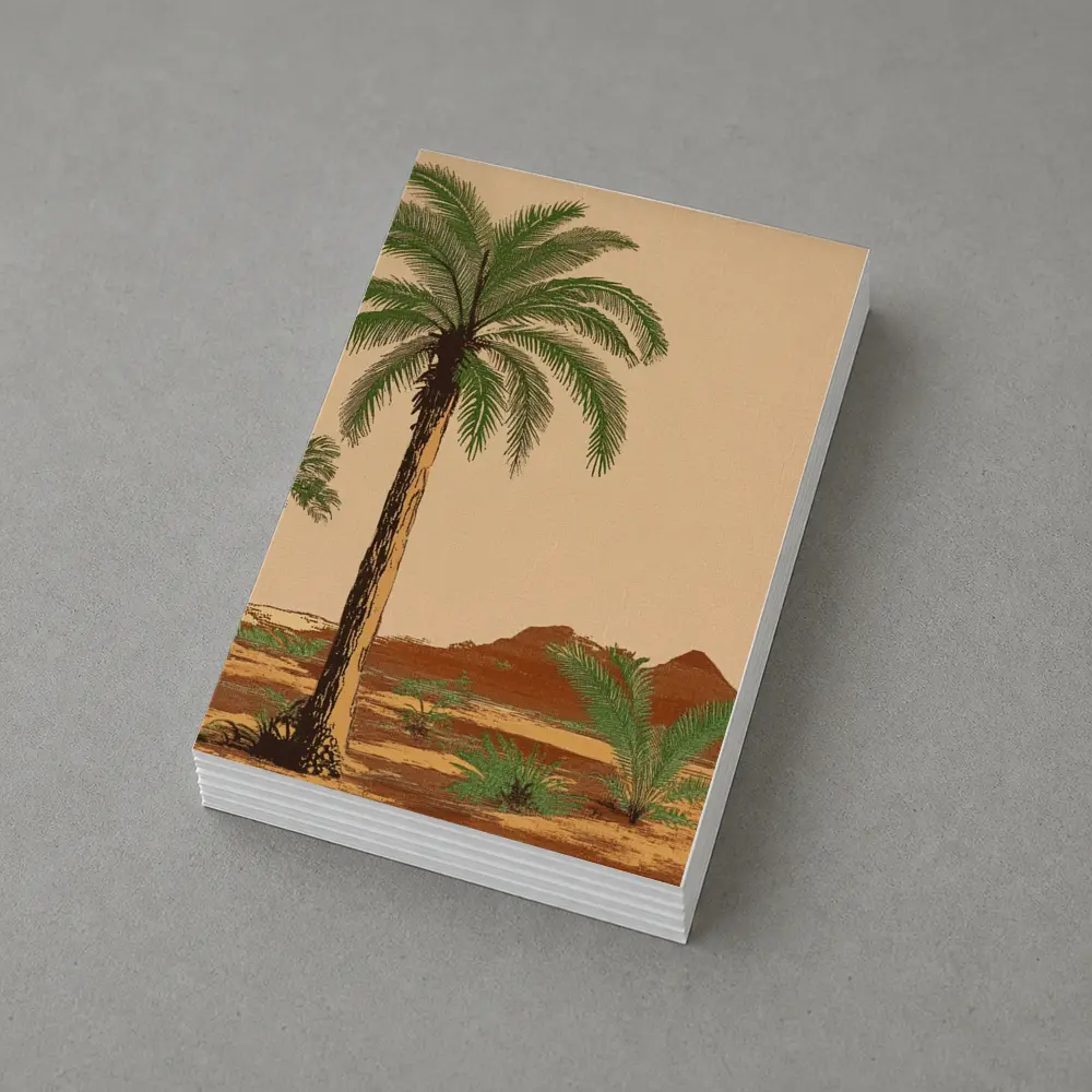 Desert Palm Trees Vintage Botanical Illustration – Postcards