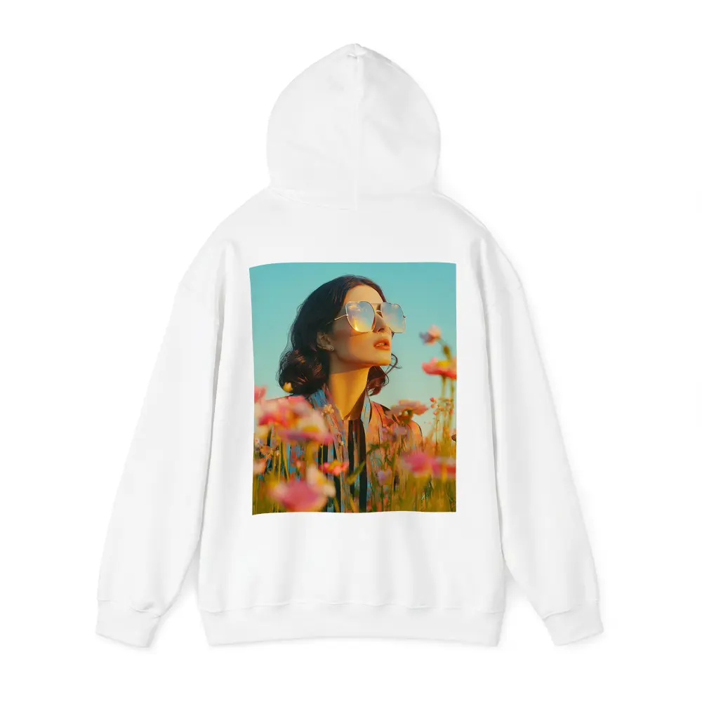 Woman Sunglasses Pink Wildflower Field Summer – Hoodies