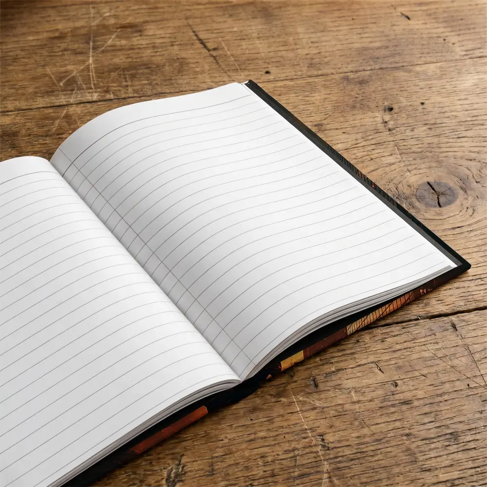 Soldier Standing In Burning City Streets – Notebooks